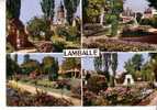 LAMBALLE - 4 Vues :  Eglise Saint Jean - Le Jardin Public - Un Coin Du Jardin Public - Le Jardin Public - N°  IMC 388 - Lamballe