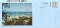A00013 - Entier Postal - Aérogramme - Poste Gibraltar Par Avion 12p+10p - Stamped Stationery, Airletters & Aerogrammes
