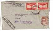 GOOD OLD ARGENTINA Air Mail Postal Cover To USA 1945 - Good Stamped - Lettres & Documents