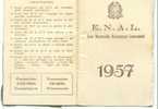 ENAL -SOCIO TESSERA N.89128  - 1957- BOLOGNA - Other & Unclassified