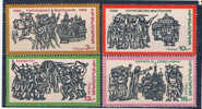 BG+ Bulgarien 1975 Mi 2444-47** Bulgarische Geschichte - Unused Stamps