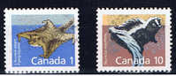 CDN+ Kanada 1988 Mi 1102 1107 Mng/oG Säugetiere - Ungebraucht