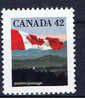 CDN+ Kanada 1991 Mi 1286A OG Flagge Vor Berglandschaft - Ongebruikt