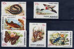 Roumanie. 1993. Yv. 4088/4093  **Poissons, Serpent, Canard, Papillon, Lynx, Scarabée - Unused Stamps