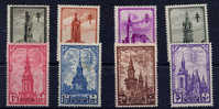 Belgique 1939, Antituberculeux « Les Beffrois » 519/526**   Cote 62 E - Neufs