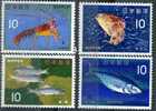 PIA - JAP - 1966-67 : Poissons Et Crustacés - (Yv 822-29D) - Unused Stamps