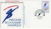 Flamme Olympique - FRANCE - Enveloppe 1er Jour - Paris - 1991 - Inverno1992: Albertville