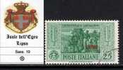 EGEO - LIPSO - GARIBALDI N.19 - Cv 50 Euro - USED - LUXUS GESTEMPELT - USATO - Aegean (Lipso)