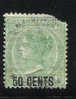 Mauritius 1878 Queen Victoria Surcharged Used - Mauritius (1968-...)