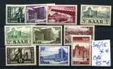 SARRE SAAR 306/315 Postfrich  ++ Cote  45 €     Luxe - Unused Stamps