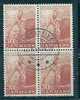 DENMARK  - ECOLE VÉTÉRINAIRE Et D'AGRICULTURE - Block Of 4 - Yvert # 377 - VF USED - Used Stamps