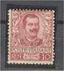 ITALY, 10 CENTESMI UMBERTO DEFINITIVE + 15 CENTESIMI CAMPARI, BOTH NH - Mint/hinged