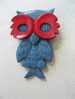 SUR LE THEME DE LA CHOUETTE  SUPERBE CHOUETTE /  HIBOU  BROCHE EN PLASTIQUE - Animali