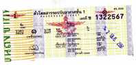 TICKET DE TRANSPORT - AUTOBUS - THAILANDE - Wereld