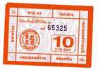 TICKET DE TRANSPORT - AUTOBUS - THAILANDE - Monde