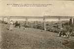 CP 79 THOUARS Viaduc Du Chemin De Fer Construit Par EIFFEL Au Dessus De THOUET ( Train,wagon, Vaches) - Thouars