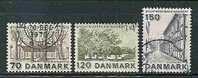 DENMARK  - Année Européenne De L´architecture - Yvert # 598/600 - VF USED - Gebruikt