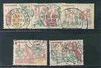 DENMARK  - FRESQUES - Yvert # 559/563 - VF USED - Used Stamps