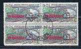 DENMARK  - CHEMIN DE FER COPENHAGUE-ROSKILDE - Yvert # 1158 -  BLOCK OF 4 - VF USED - Used Stamps
