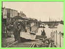 FOLKESTONE, UK  - THE FISH MARKET - ANIMATED IN CLOSE UP - PUB. J. SALMON - - Folkestone