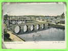 DUMFRIES, SCOTLAND - OLD & NEW BRIDGES - RELIABLE SERIES - CARD TRAVEL IN 1904 - 3/4 BACK - - Dumfriesshire