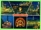 BLACKPOOL, UK  - ILLUMINATED - 6 MULTIVIEWS - BAMFORTH & CO LTD - CARD TRAVEL - - Blackpool