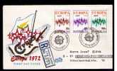 EUROPE CHYPRE CEPT 1972 Fdc Set Registered Cover 22-5-1972 Gc1338 - 1972