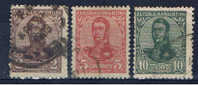 RA+ Argentinien 1908 Mi 123 126 128 San Martin - Used Stamps