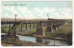 Illinois Central Bridge , LA SALLE , Illinois; Train  ; 1909  ; Pour LAFFREY , Isère , France ;B/TB - Otros & Sin Clasificación