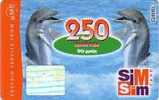 RUSSIE DAUPHINS  DOLFINS 250U SIM UT - Delfini