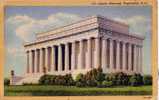 CPA Carte Postale USA WA Washington - Lincoln Memorial Washington - - Altri & Non Classificati