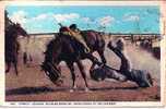 U. S. A.- COWBOY"LEAVING" BUCKING BRONCHO - RODEO SCENE OF THE FARWEST - Other & Unclassified