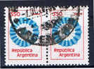 RA+ Argentinien 1980 Mi 1430 Staatskokarde (Paar) - Gebruikt