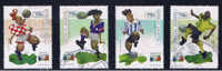 RA+ Argentinien 1998 Mi 2412-15 Fußball-WM - Usati