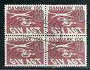 DENMARK - NOUVEAU CODE DE LA ROUTE - Block Of 4 - Yvert # 638 - VF USED - Gebraucht