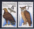 SK+ Slowakei 1994 Mi 195 197** Adler, Uhu - Unused Stamps