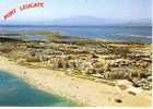 11  Port Leucate Vue Générale Aérienne Avant L´aménagement Promenade Du Bord De Mer L´Etang Canigou CPSM TBE - Leucate