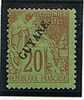 Guyane *  N° 22 - 20c Brique S. Vert - Other & Unclassified
