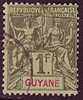 Guyane Obl.  N° 42 - 1F Olive   - - Autres & Non Classés