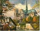 PARIS . NOTRE DAME ET LES QUAIS PEINTURE D'YVON - Distrito: 02