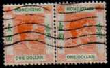 HONG KONG   Scott #  163B   F-VF USED Pair - Oblitérés