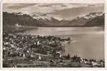 CH - VD - Vevey - Vue Générale. Dents Du Midi Et Dents De Morcles Depuis Le Mt Pèlerin -CPSM - PP 5723 - (circulée 1938) - Morcles