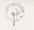 Cachet Manuel --Observatoire Du Puy De Dome--29-7-1950  Sur Carte Postale - Handstempel