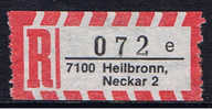 D+ Deutschland Reco 7100 Heilbronn (4-stellige PLZ) - R- & V- Vignette