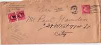 ETATS UNIS-LETTRE TAXEE DE NEWYORK 24-7-1948 - Briefe U. Dokumente