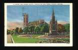 Central Park Showing Waddell Fountain And Knox Church, Winnipeg, Manitoba, Canada 1951 - Winnipeg