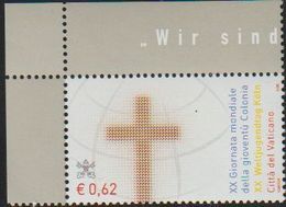 Vaticano 2005 Scott 1298 Sello ** Jornadas De La Juventud En Colonia Conjunta Con Alemania Yvert 1377 Michel 1520 Vatica - Unused Stamps