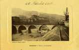 30 - GARD - BESSEGES - PONT VU Du CRASSIER - CARTE STYLE GRAVURE - Bessèges