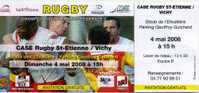 BILLET Du Match CASE Rugby Saint Etienne-Vichy - Rugby