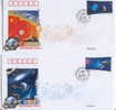 HT-36 50 ANNI OF CHINA'S SPACEFLIGHT PROGRAM COMM COVER - Asie